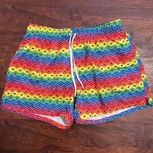 Rainbow Men Swim Trunks